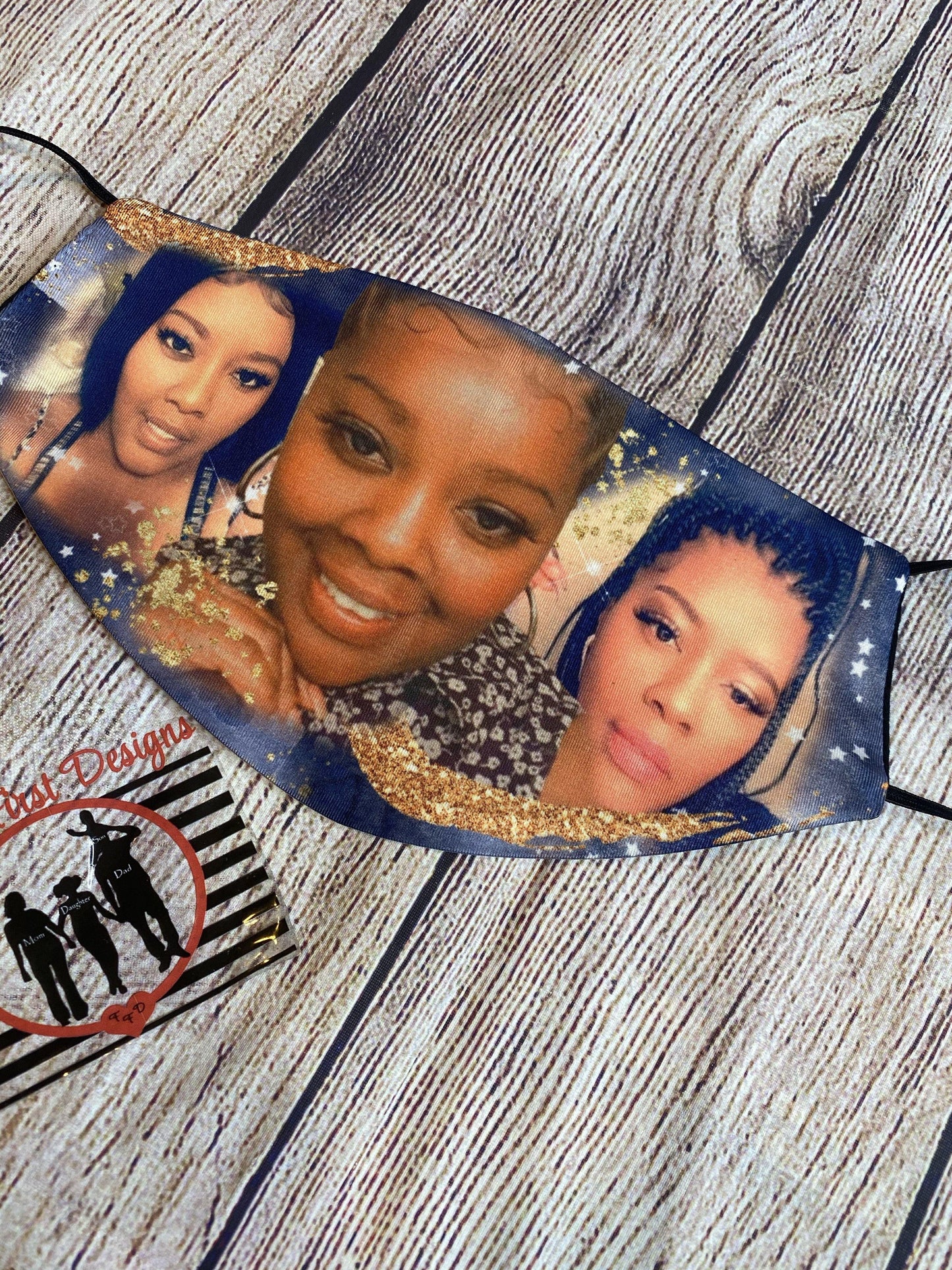 Custom Adult face cover - Family First Designs LLC