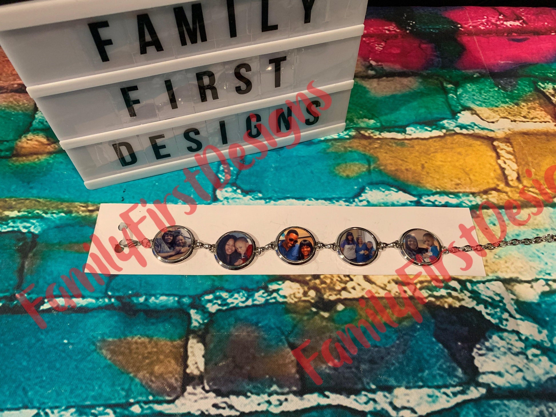 Photo Charm Bracelet - Family First Designs LLC