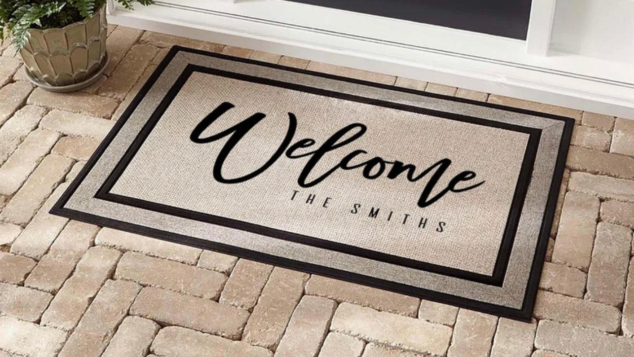 Custom personalized Doormat 18” x 30”