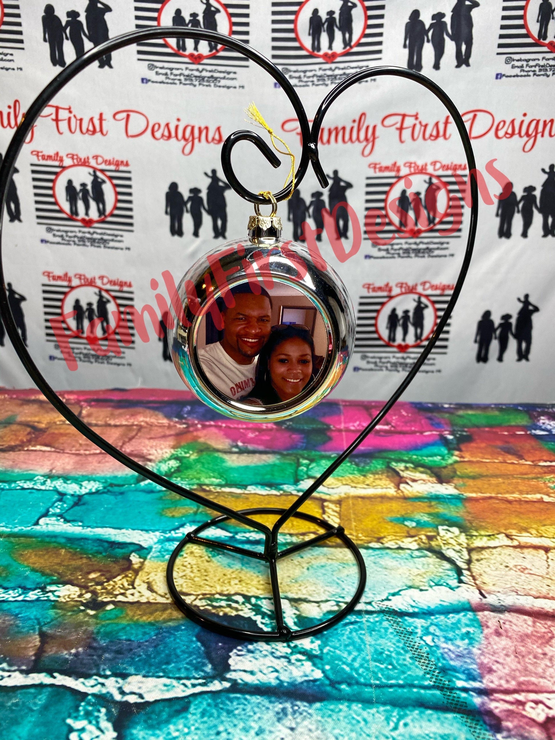 3” Photo Holiday Bulb Ornament - Family First Designs LLC