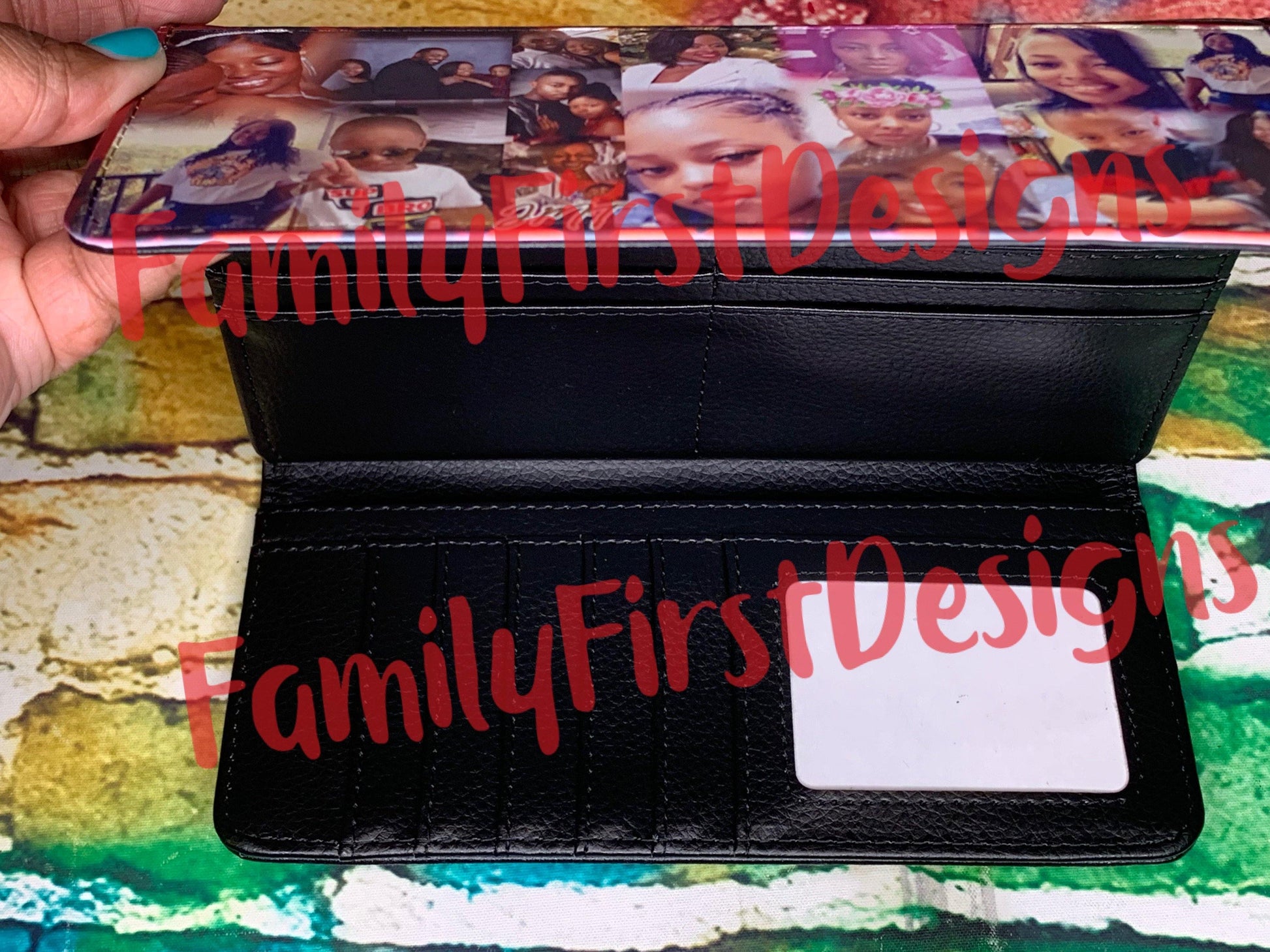Women’s Custom Tri Fold Wallet - Family First Designs LLC