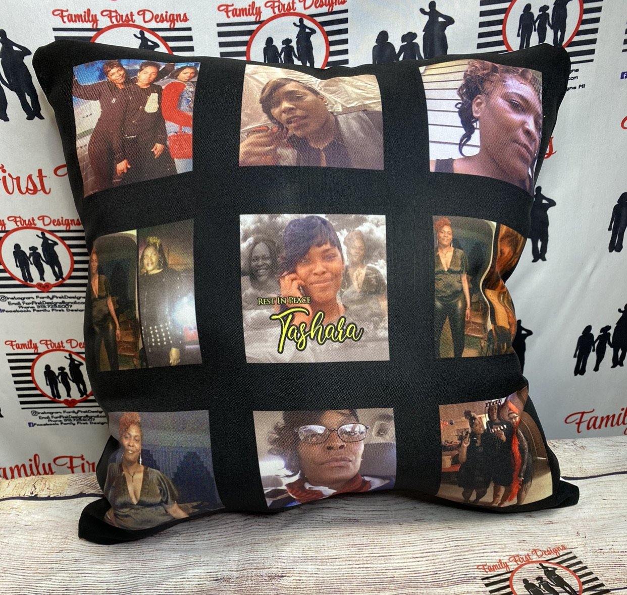 Custom Panel Pillow - Family First Designs LLC