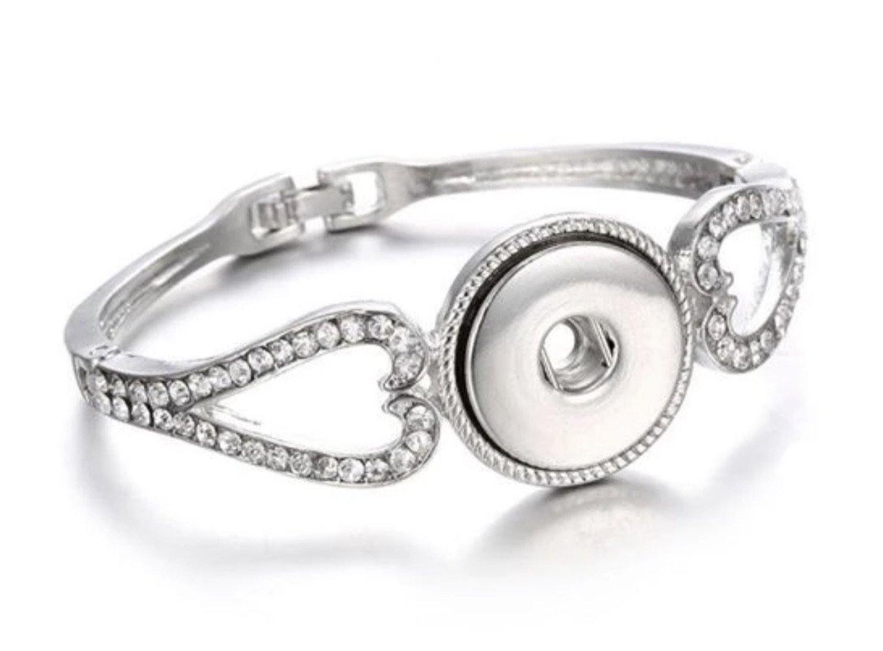 Heart Snap Photo Bracelets - Family First Designs LLC