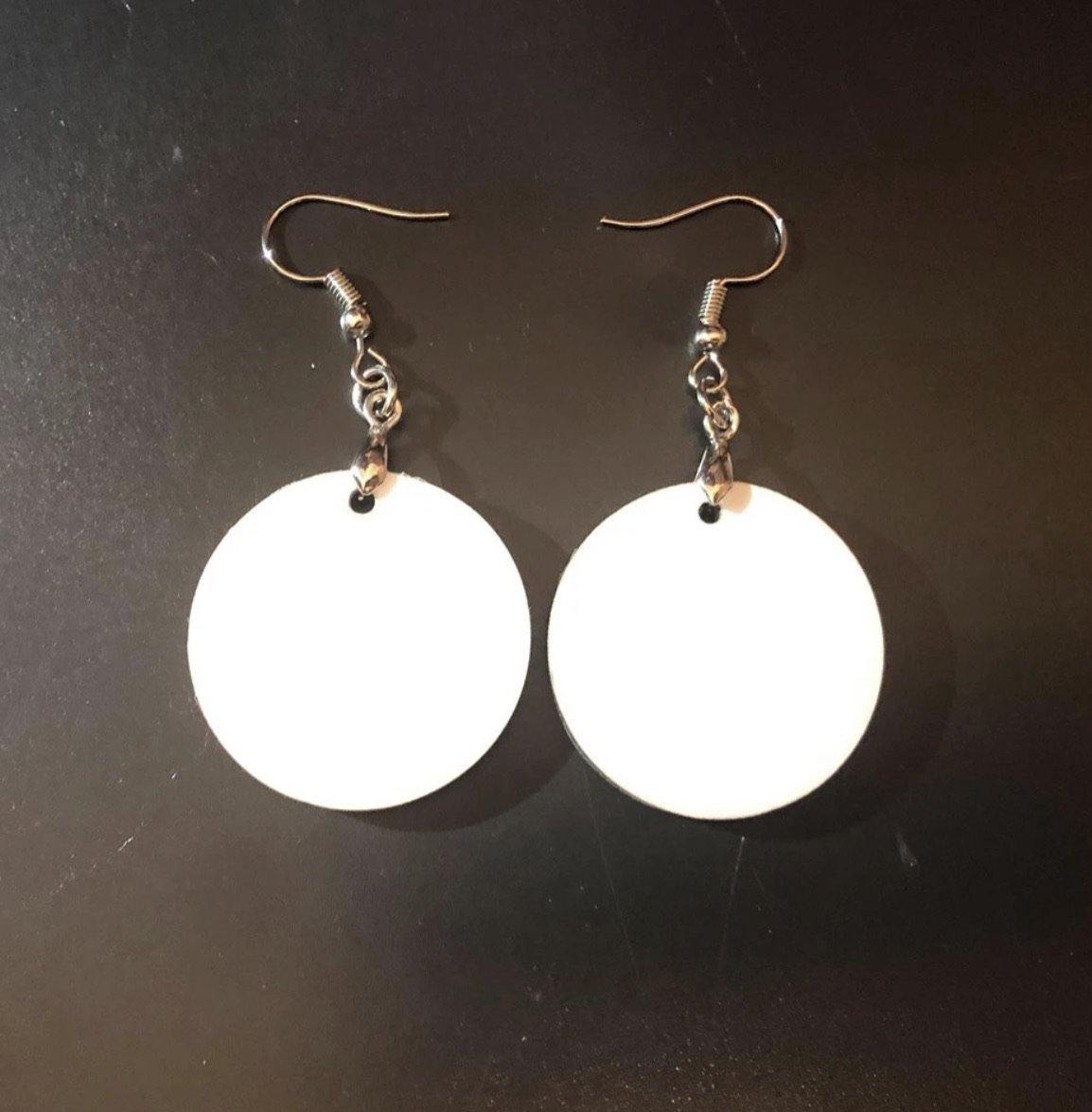 Custom MDF Earrings - Family First Designs LLC