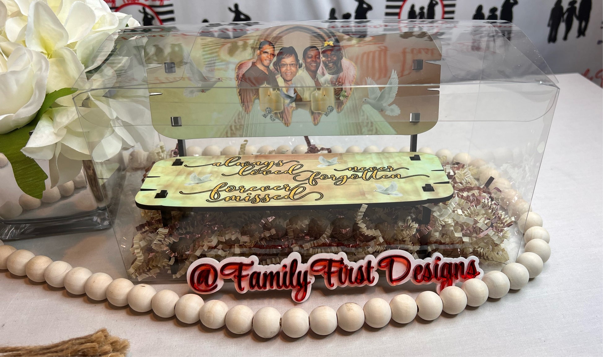 Custom Memory Display Bench – Family First Designs LLC