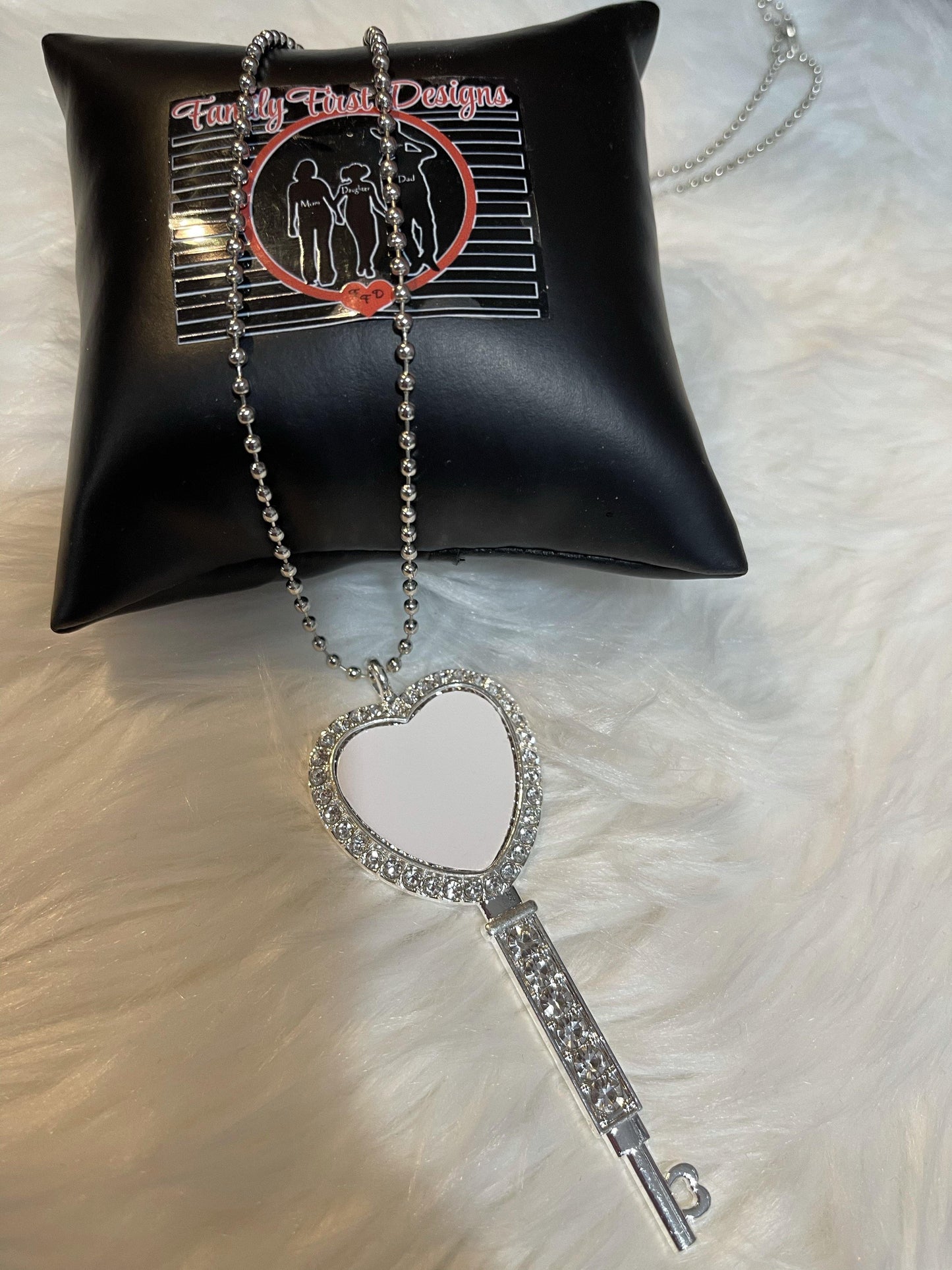 Key to My Heart Photo Necklace - Family First Designs LLC