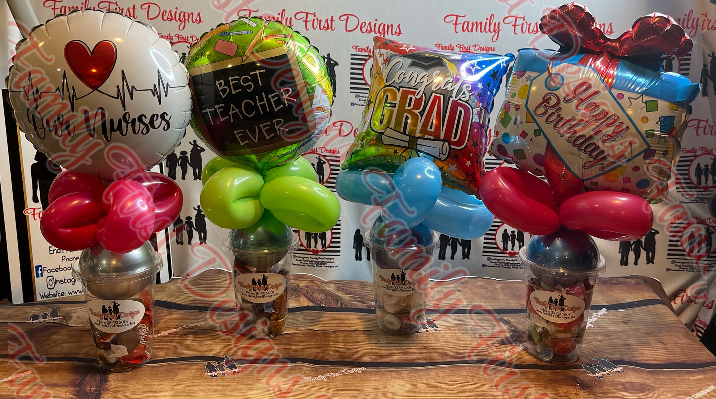 Custom Balloon Candy Cups