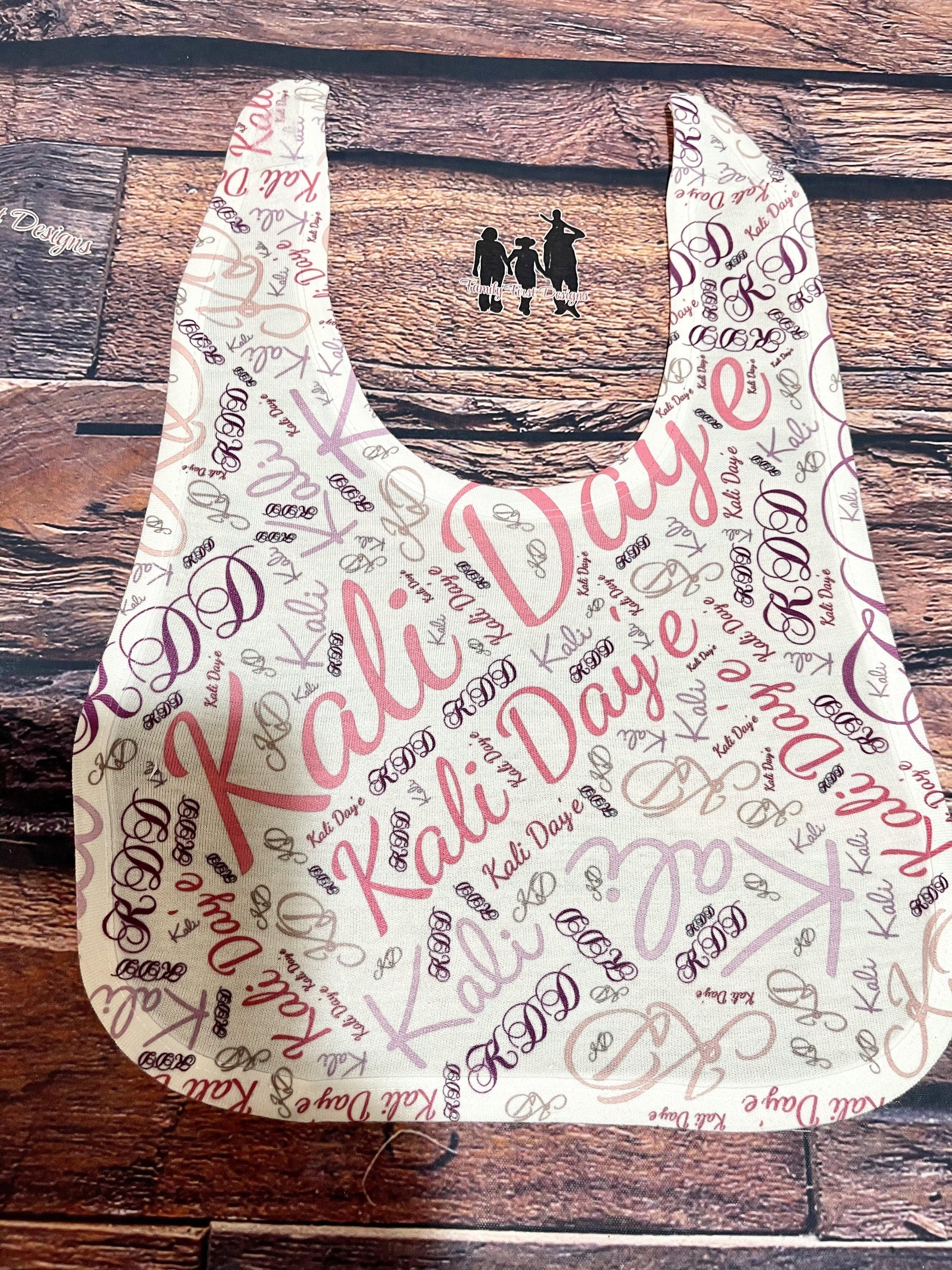 Custom Baby Bib - Family First Designs LLC