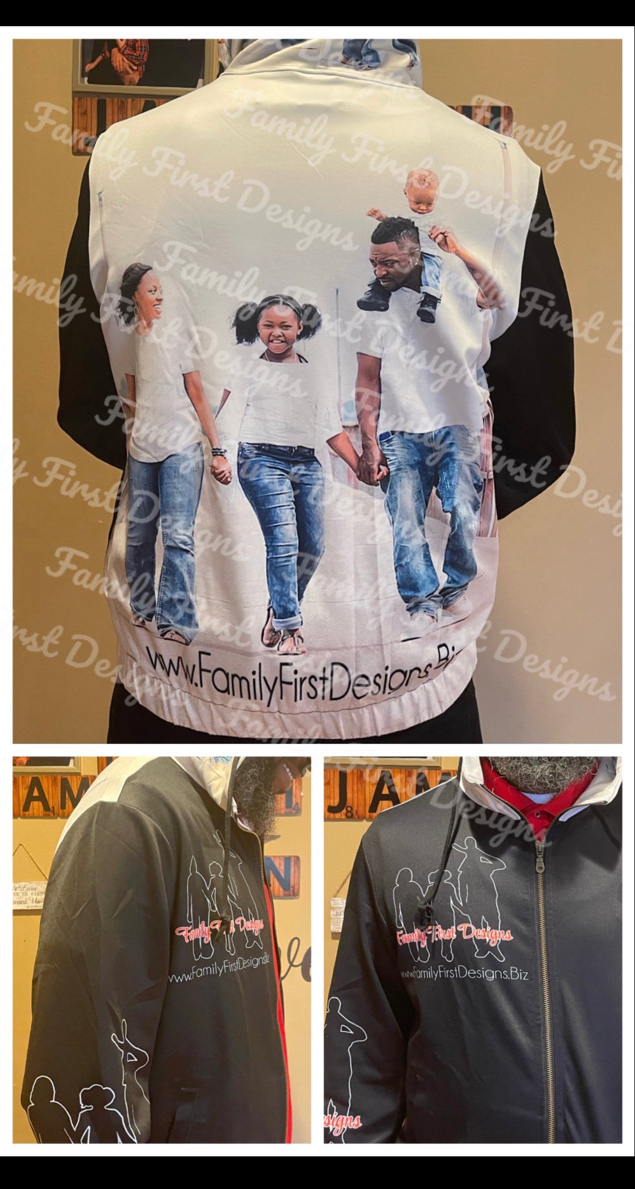 Custom All Over Print Full Zip Hoodie