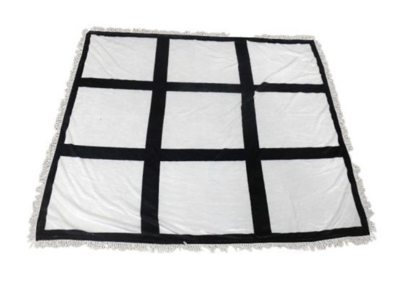 Custom 9 Panel Throw Blanket - Family First Designs LLC