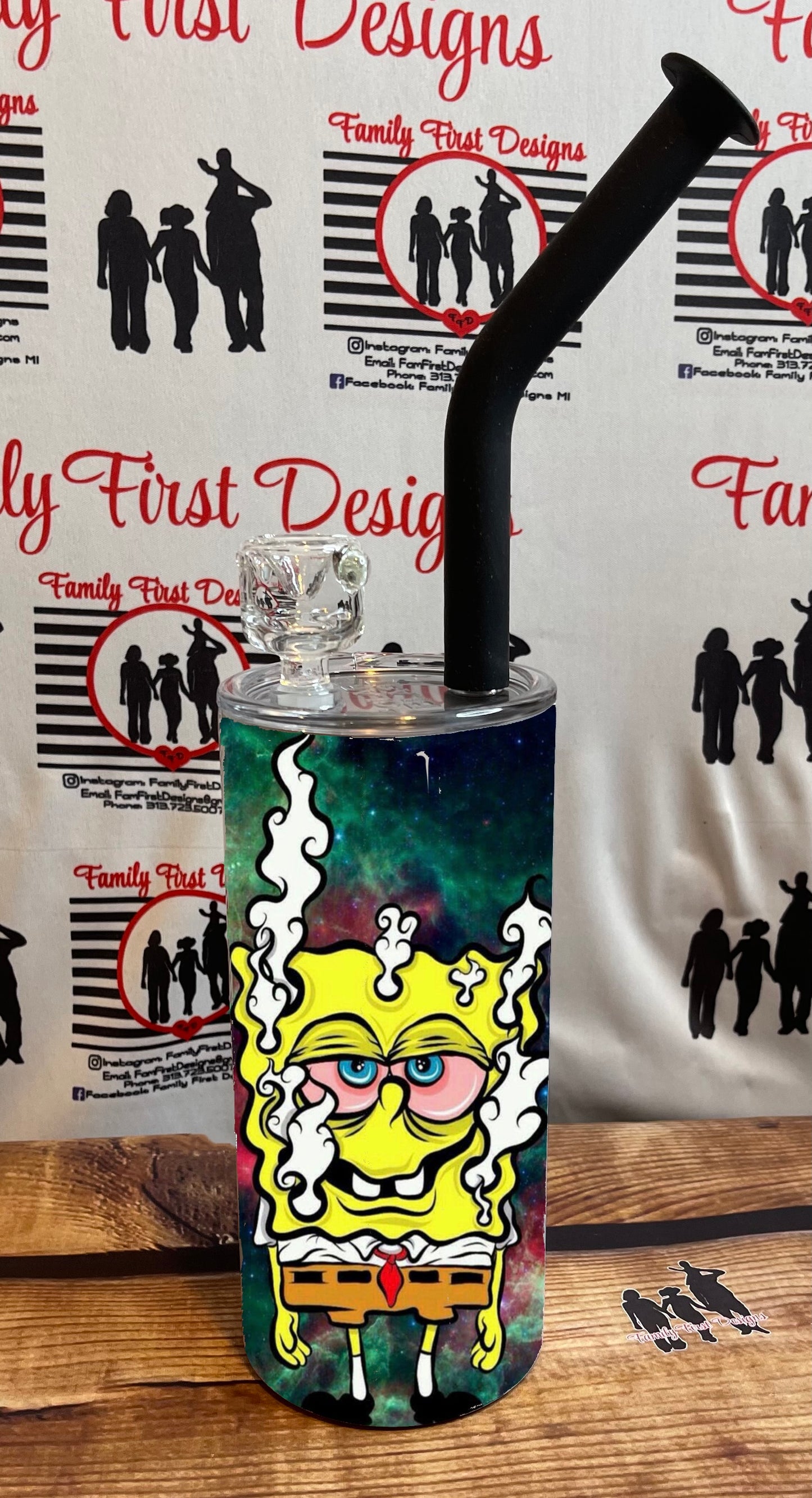 Custom Smoke Tumbler (w/Polar Blast Lid)