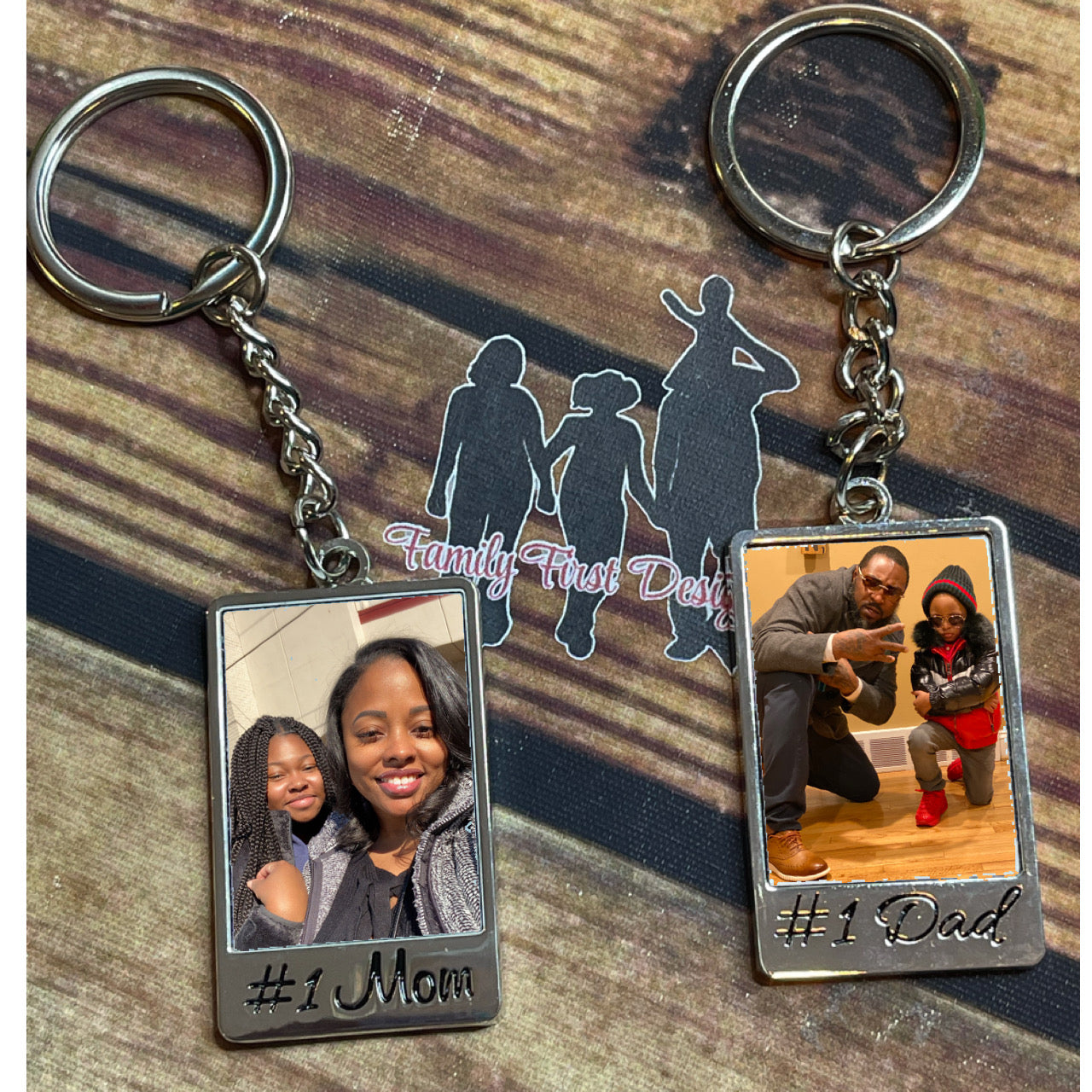 Custom No. 1 Parent Keychain