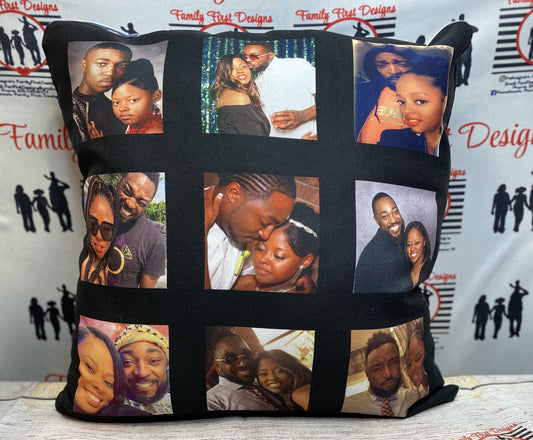 Custom Panel Pillow - Family First Designs LLC