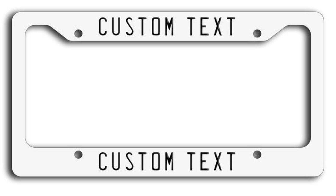 Custom License Plate and License Plate Frame - Family First Designs LLC