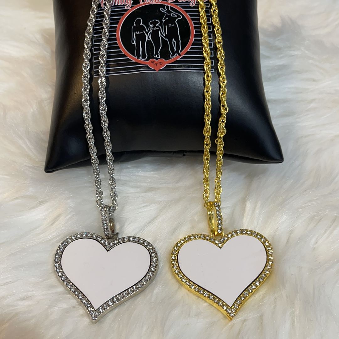 Heart Bling Photo Charm - Family First Designs LLC