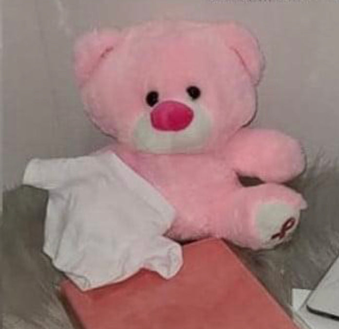 Custom Breast Cancer Awareness Bear with shirt
