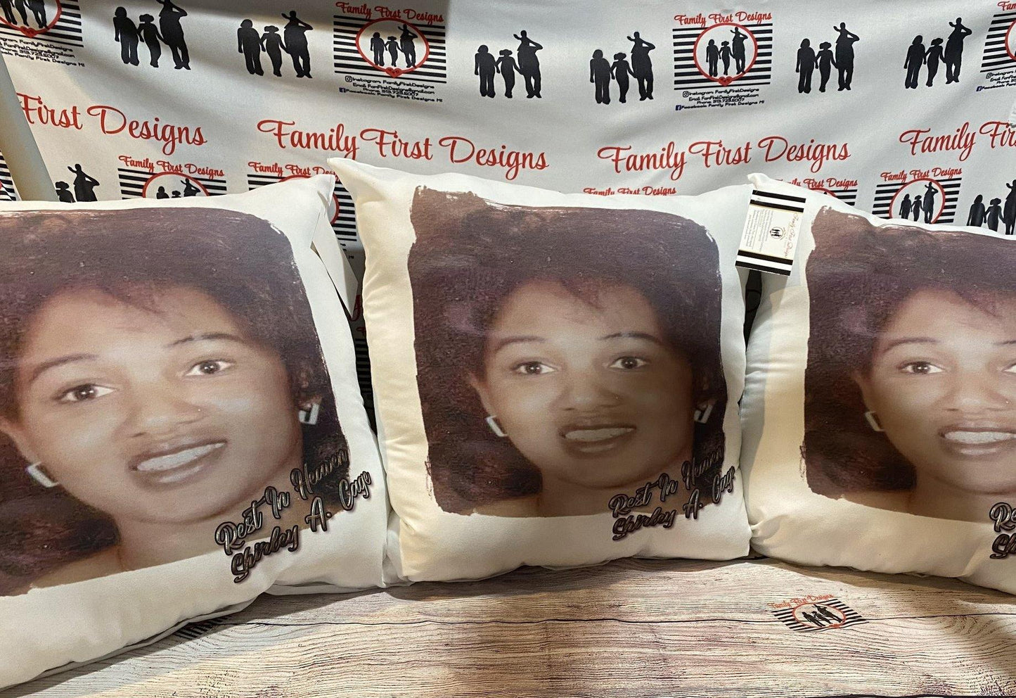 Custom Photo Pillow - Family First Designs LLC