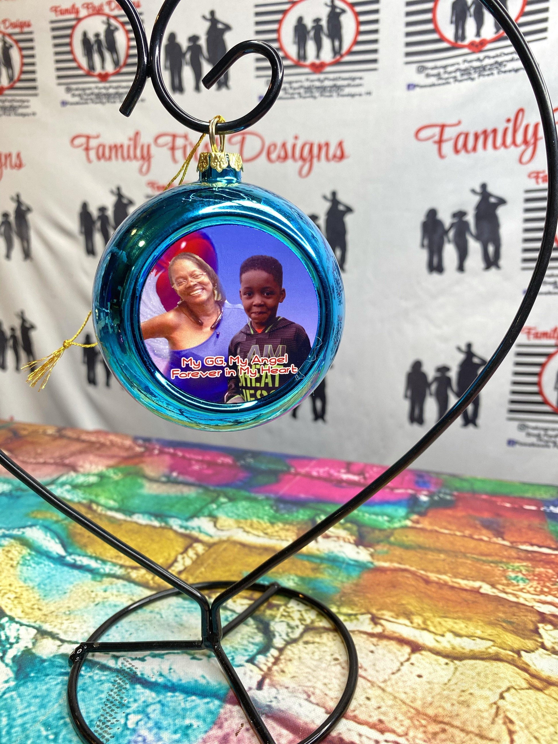3” Photo Holiday Bulb Ornament - Family First Designs LLC