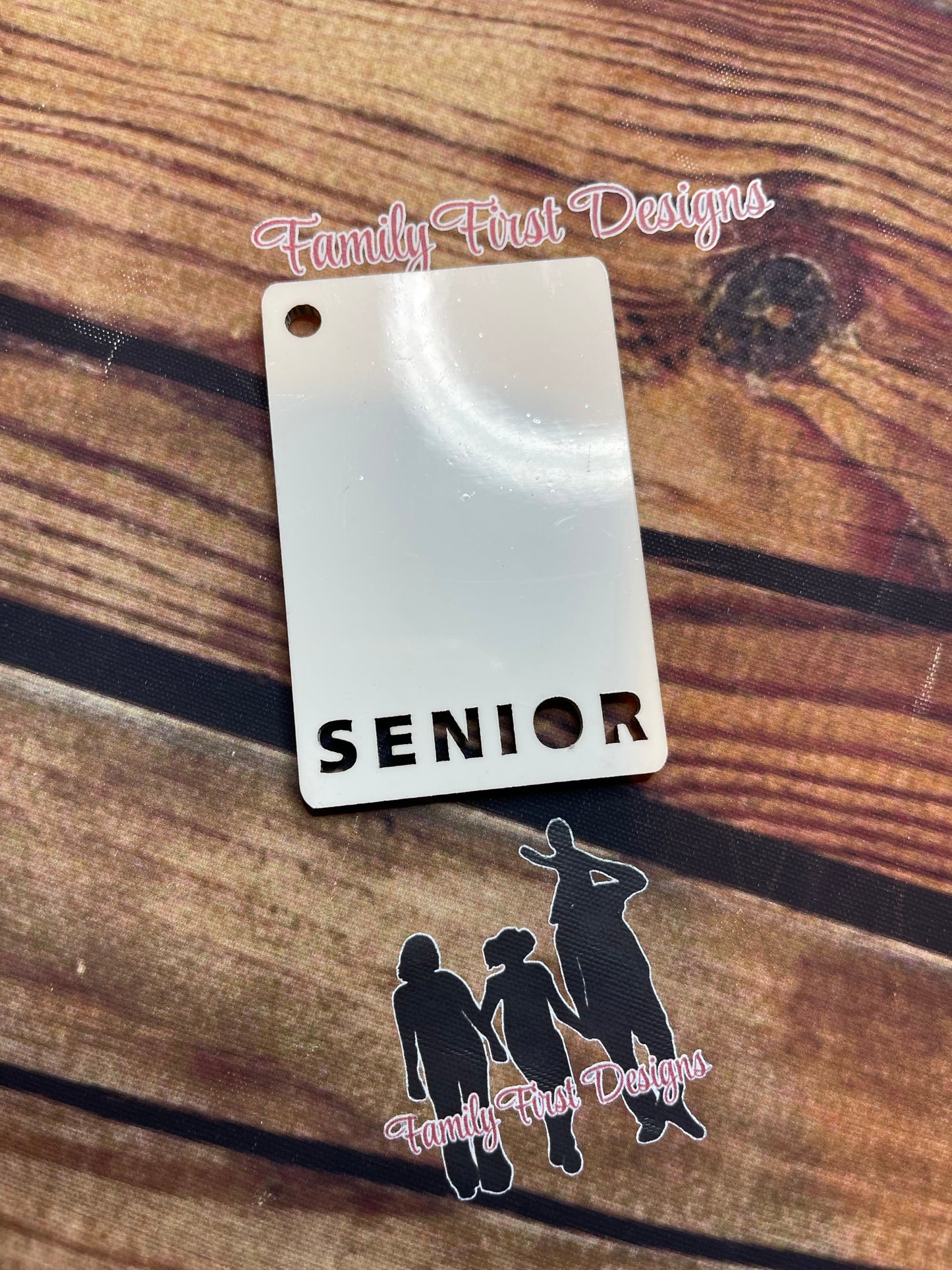 Photo Cutout Title Keychain