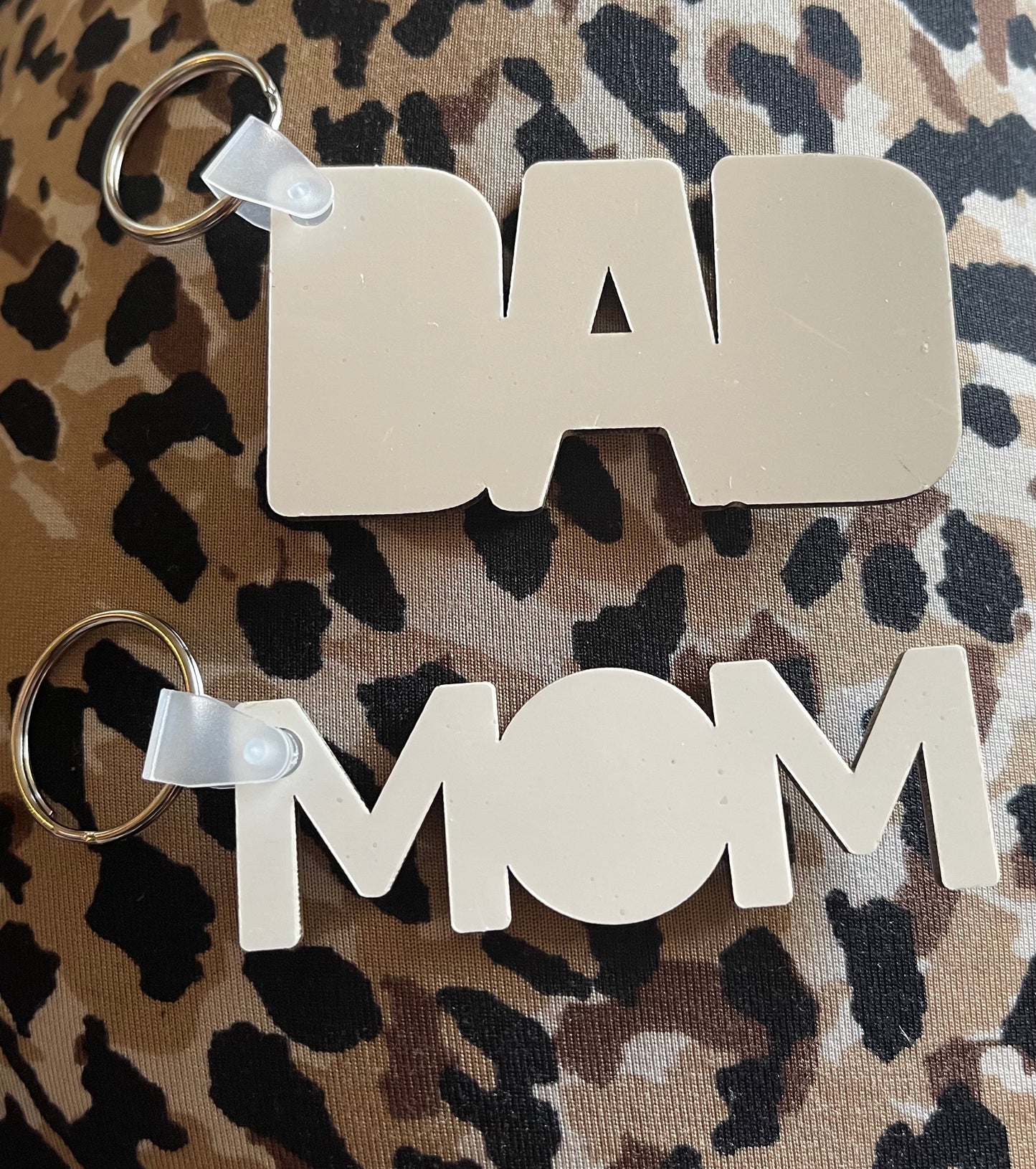 Custom Cutout Parent MDF Keychain