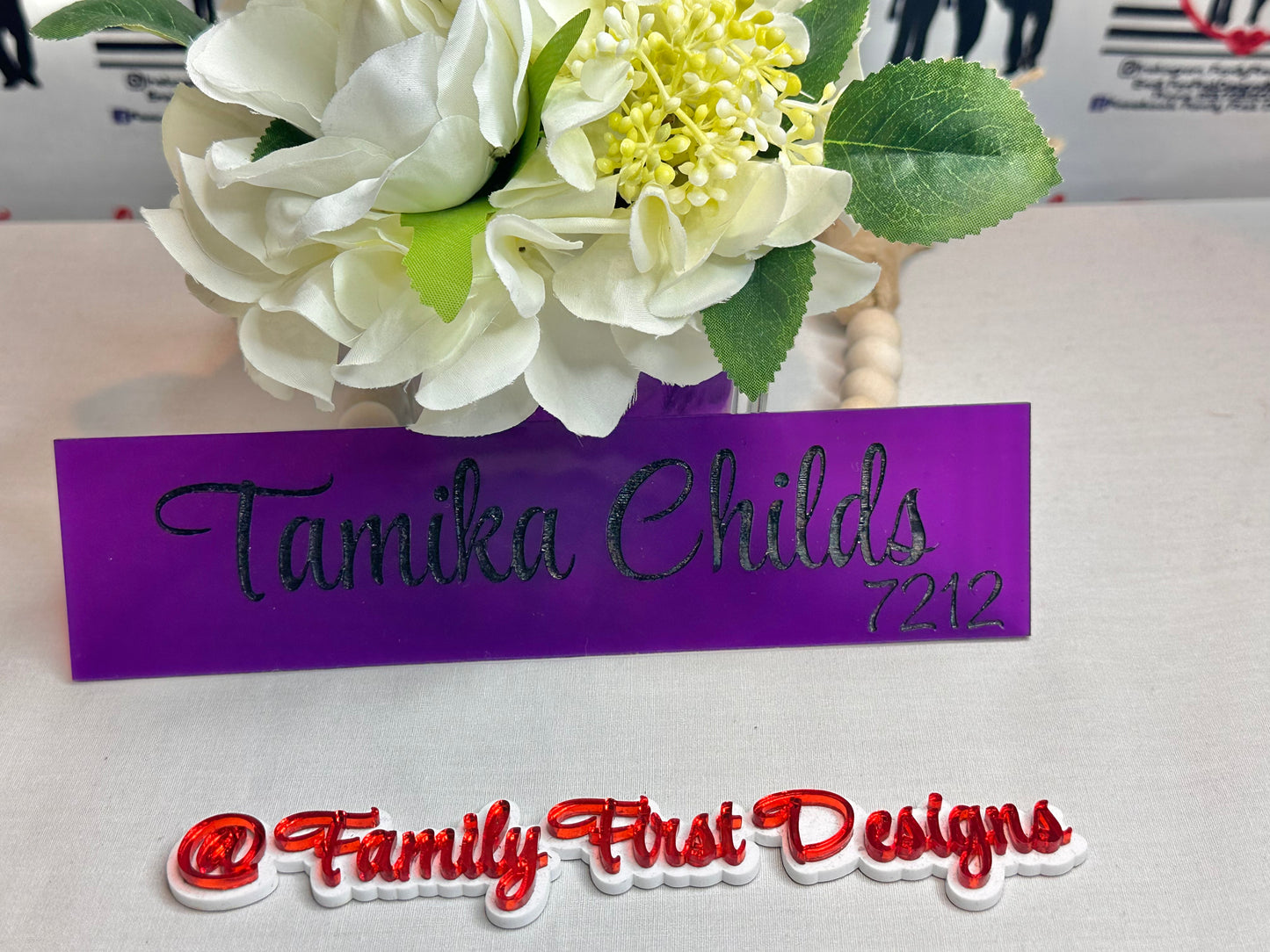 Engraved Acrylic Name Plate