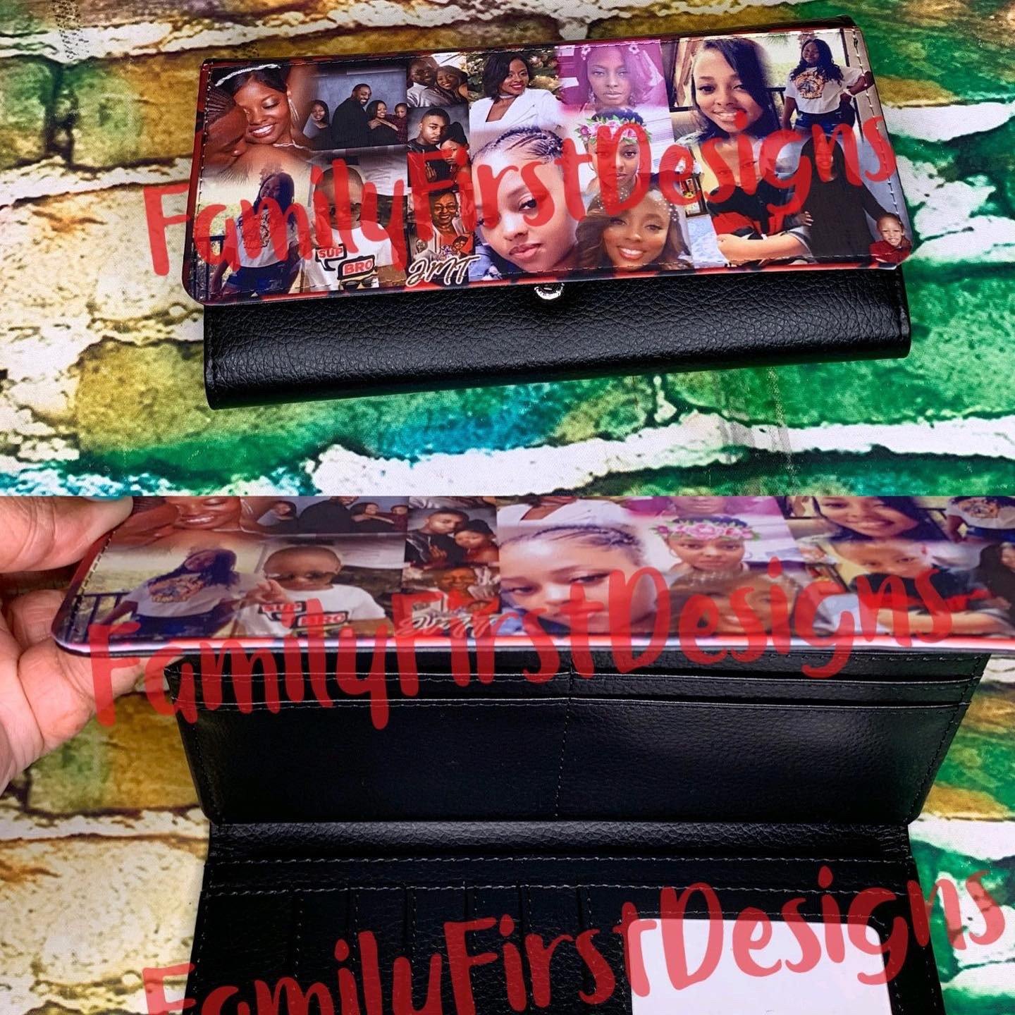 Women’s Custom Tri Fold Wallet - Family First Designs LLC