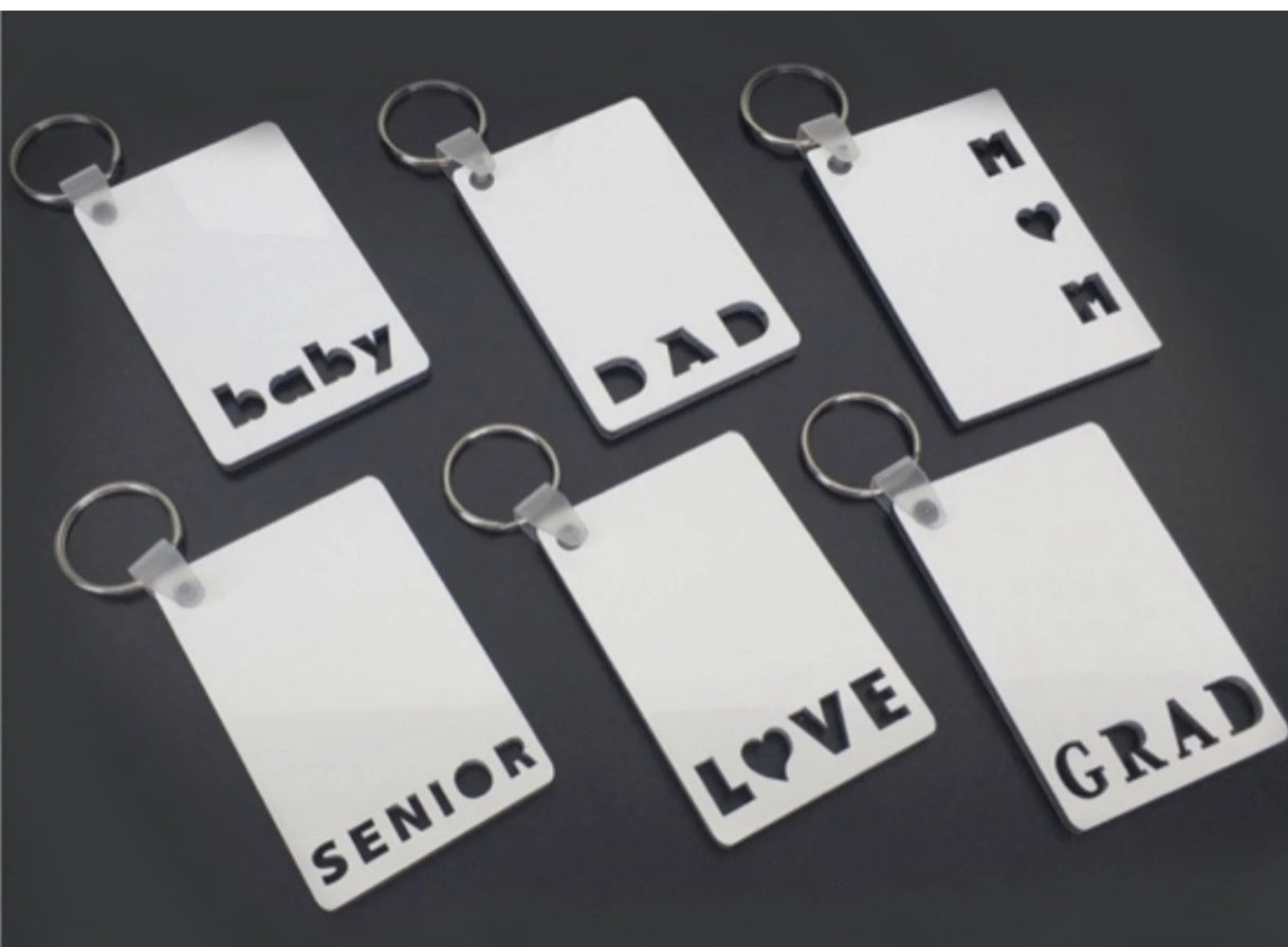 Photo Cutout Title Keychain