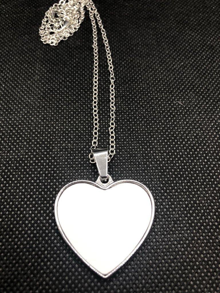 Photo Heart Necklace - Family First Designs LLC